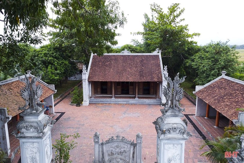 Đền thờ La Sơn phu tử - Nguyễn Thiếp ở xã Kim Song Trường (Can Lộc). (Ảnh: Thiên Vỹ).