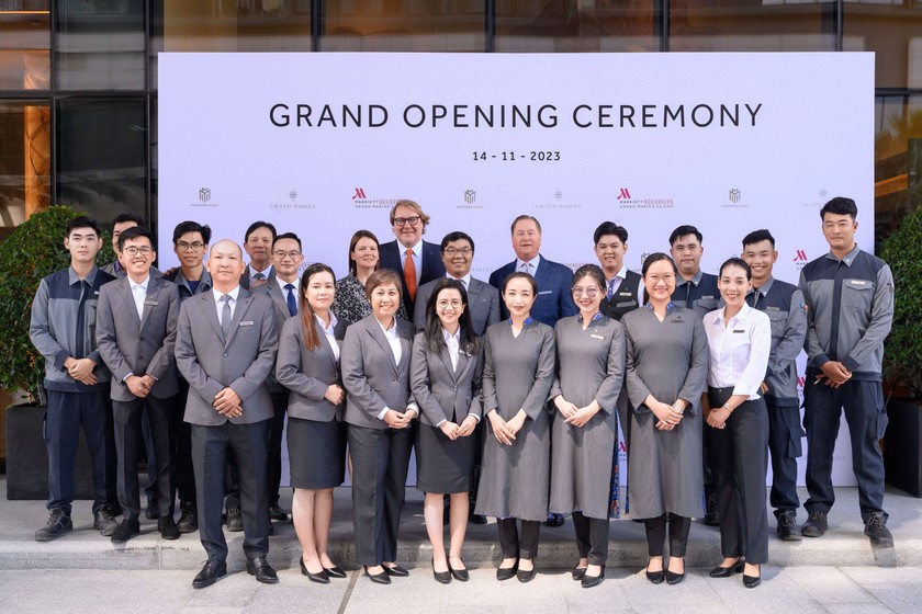 Marriott International và Masterise Homes vừa tổ chức lễ khai trương các căn hộ mang thương hiệu Marriott đầu tiên tại Việt Nam ngày 14/11/2023. Ảnh: Quốc Huy