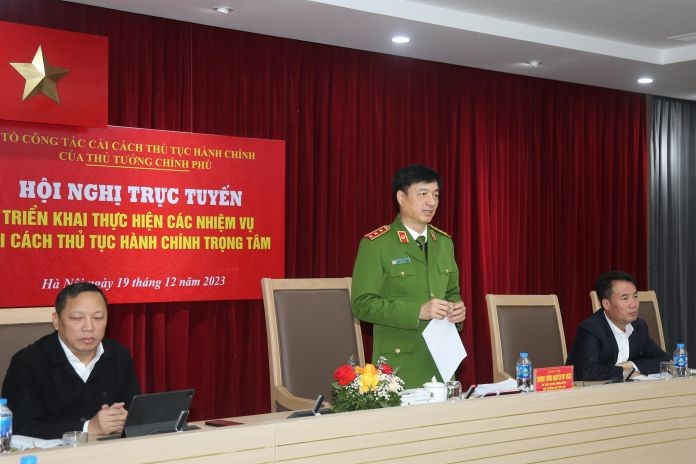 Thứ trưởng Nguyễn Duy Ngọc phát biểu tại Hội nghị. (Nguồn ảnh: CAND).