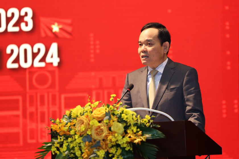 Phó Thủ tướng Trần Lưu Quang phát biểu chỉ đạo Hội nghị. (Ảnh: T.Anh)