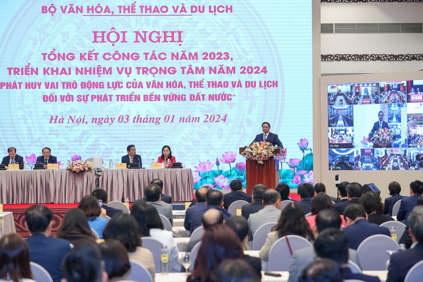 Thủ tướng Chính phủ Phạm Minh Chính phát biểu tại Hội nghị. (Nguồn ảnh: chinhphu.vn)