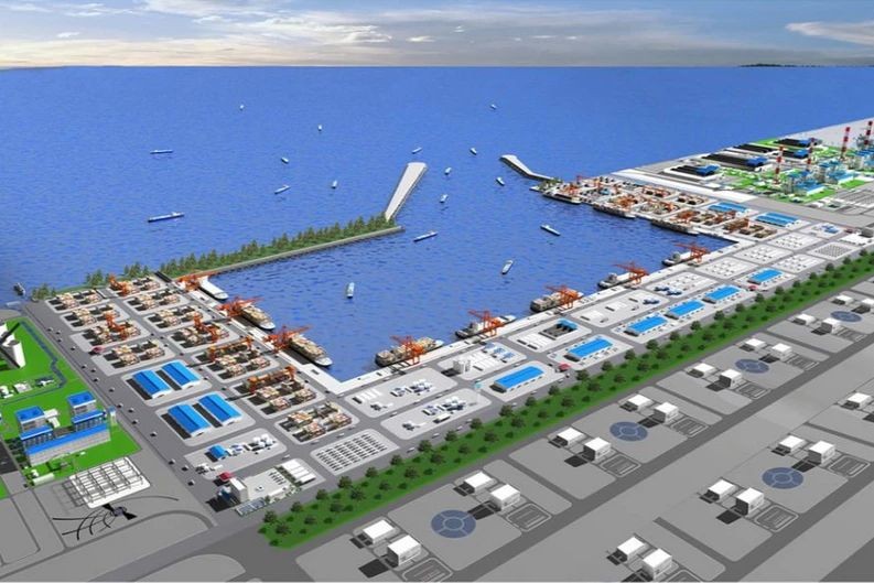 Phối cảnh dự án Khu bến cảng Mỹ Thủy. (Ảnh: quangtri.gov.vn)