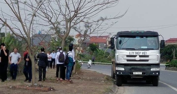 Chiếc xe tải nạn nhân điều khiển để đi giao hàng