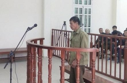 Bị cáo Thạch tại phiên tòa