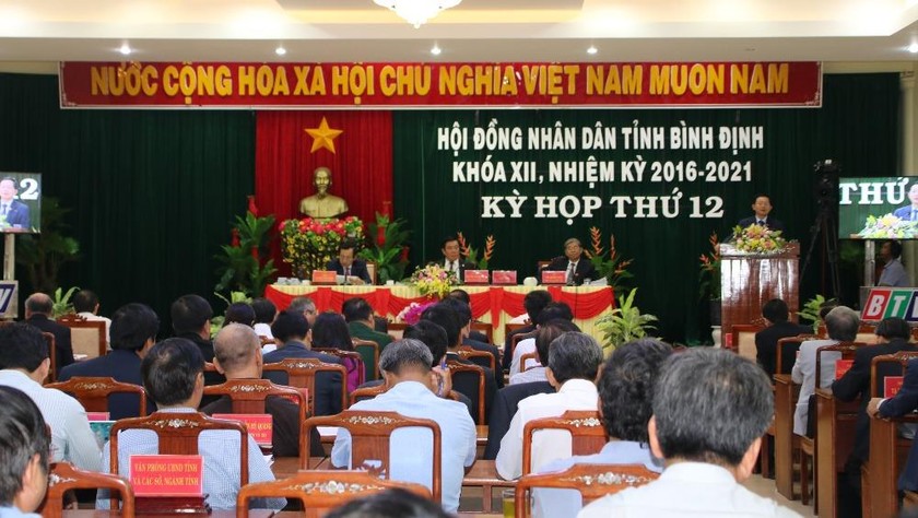Kỳ họp thứ 12 HĐND tỉnh Bình Định khóa XII.