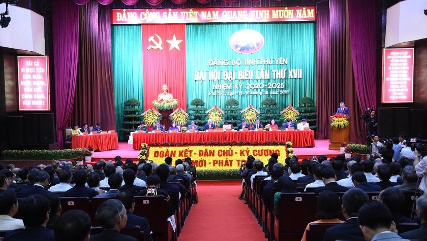 Đại hội đại biểu Đảng bộ tỉnh Phú Yên lần thứ XVII.