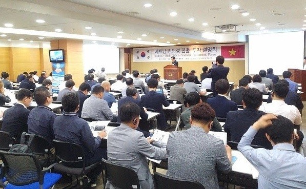 Hội nghị Xúc tiến đầu tư vào Bình Định tại Hàn Quốc năm 2018. 