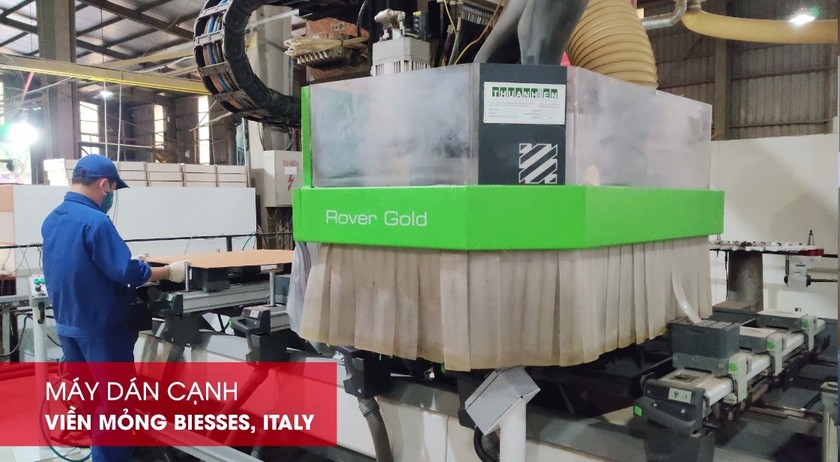Xuân Hòa đầu tư hệ thống máy Biesse, Italy công nghệ Slimline hiện đại.