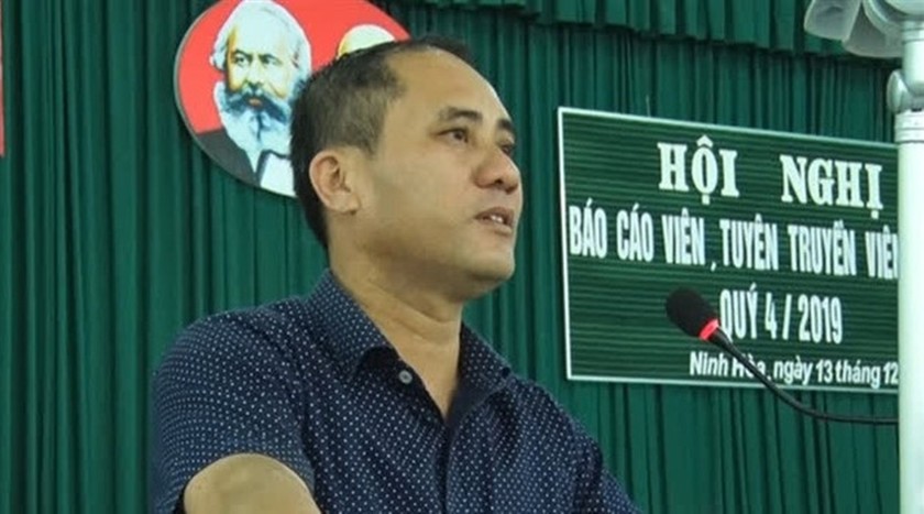 Ông Lê Bá Thuận trước đây là Phó Chủ tịch UBND thị xã Ninh Hòa.