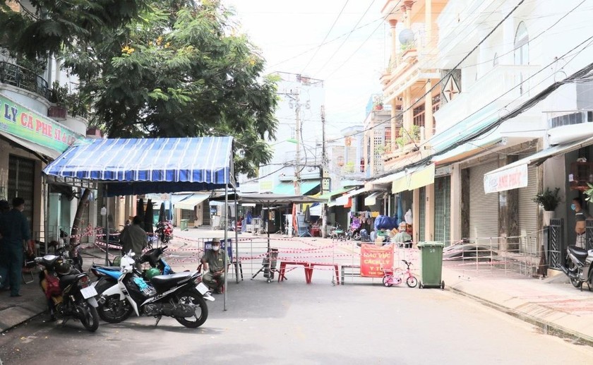 Một khu vực cách ly y tế ở TP Nha Trang.