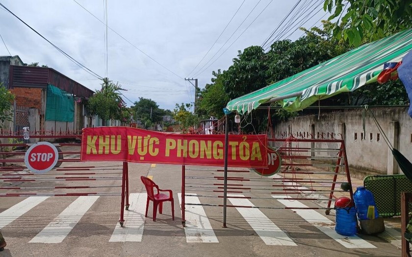 Khu phong tỏa trên địa bàn Thị trấn Phước Dân, huyện Ninh Phước ( tỉnh Ninh Thuận).