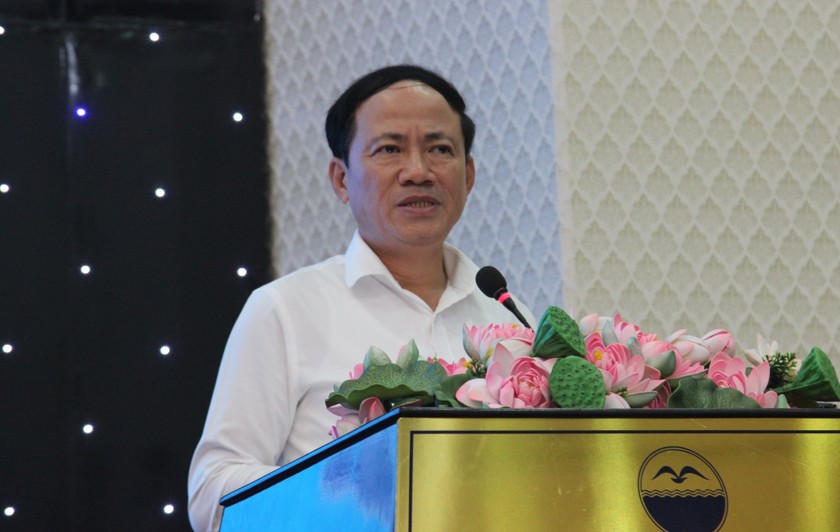 Ông Phạm Anh Tuấn phát biểu tại hội nghị.