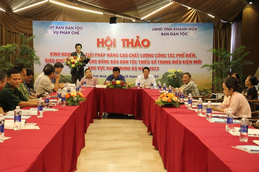Hội thảo nâng cao chất lượng phổ biến, giáo dục pháp luật cho đồng bào dân tộc thiểu số tại tỉnh Khánh Hòa