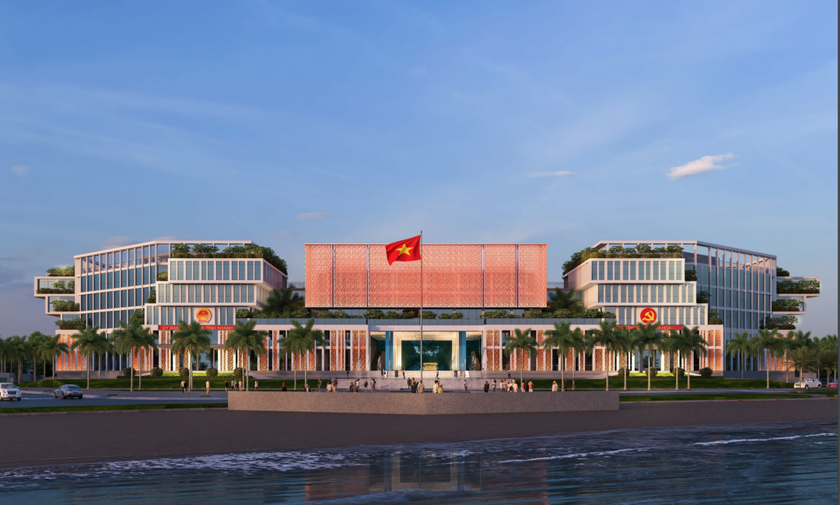 Phối cảnh dự án xây dựng Trụ sở làm việc cơ quan tỉnh Khánh Hòa.