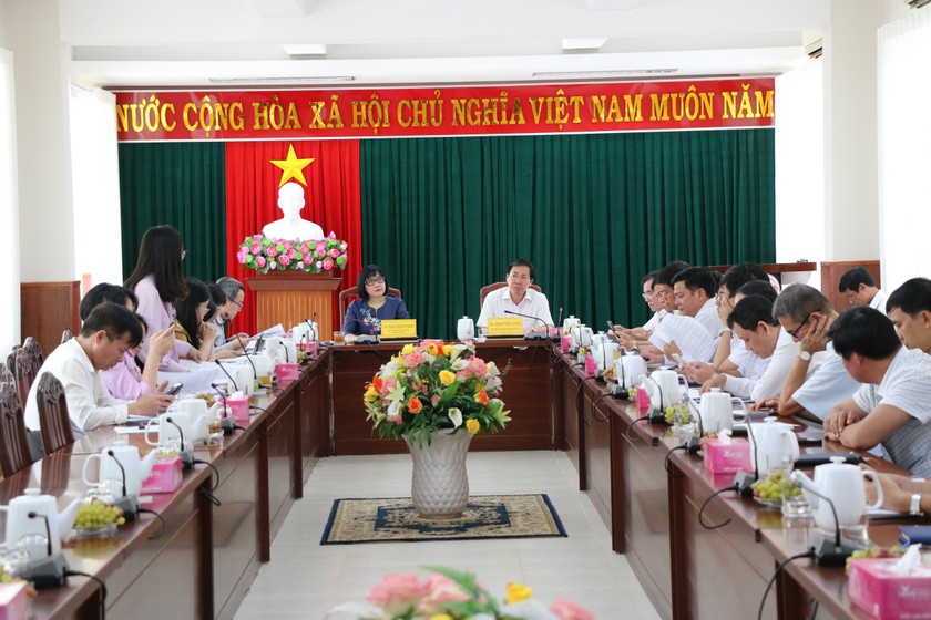 Đoàn Kiểm tra liên ngành Bộ Tư pháp làm việc với UBND tỉnh Ninh Thuận 