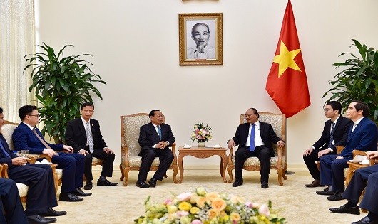 Thủ tướng Chính phủ Nguyễn Xuân Phúc  tiếp Bộ trưởng Bộ Kế hoạch Campuchia- Chhay Than.