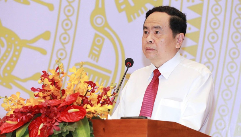 Ông Trần Thanh Mẫn phát biểu khai mạc hội nghị.