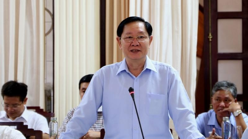 Bộ trưởng Bộ Nội vụ Lê Vĩnh Tân phát biểu tại buổi làm việc