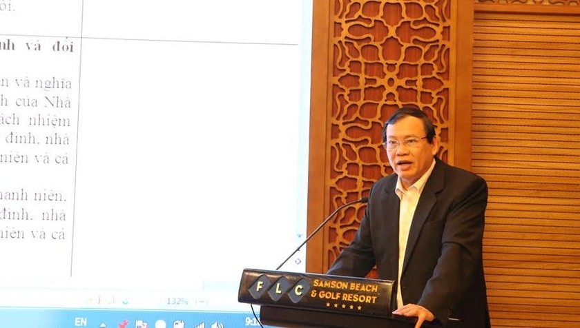 ông Vũ Trọng Kim, Chủ tịch Trung ương Hội Cựu Thanh niên xung phong Việt Nam kiến nghị cần nâng cao trách nhiệm của thanh niên đối với xã hội.