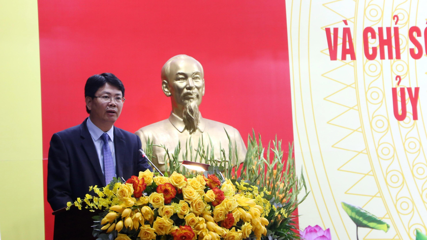 Thứ trưởng Bộ Tư pháp Nguyễn Thanh Tịnh phát biểu tham luận tại Hội nghị.