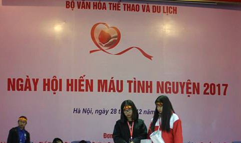 680 người hiến máu trong Lễ phát động Ngày hội hiến máu tình nguyện năm 2017