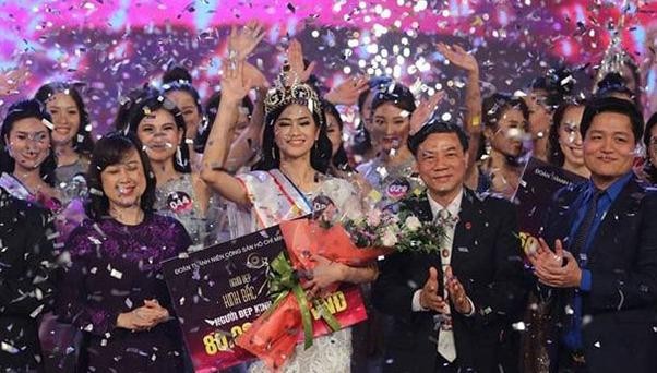 Nữ sinh Học viện Tài chính đăng quang Người đẹp Kinh Bắc 2019