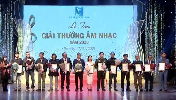 78 tác phẩm nhận Giải thưởng Âm nhạc Việt Nam năm 2020