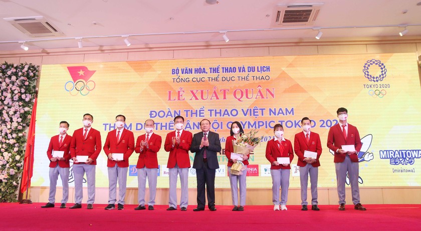 Lễ xuất quân Đoàn Thể thao Việt Nam tham dự Olympic Tokyo 2020
