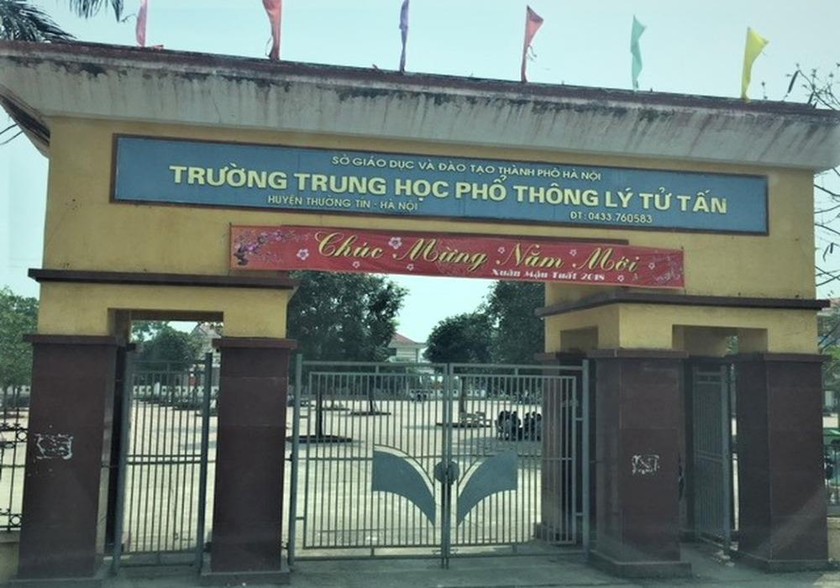 Trường THPT Nguyễn Tử Tấn - nơi có các giáo viên bị lừa đảo mở thẻ tín dụng 