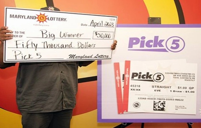 Người đàn ông 52 tuổi ở Maryland đã trúng 50.000 USD lần thứ 3 trong vòng 11 tháng. Ảnh: Maryland Lottery.