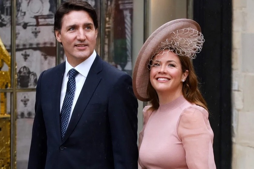 Thủ tướng Canada Justin Trudeau và phu nhân Sophie Trudeau. Ảnh: AFP.