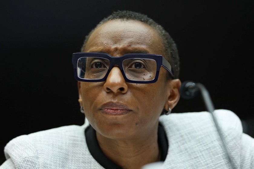Bà Claudine Gay đã từ chức Hiệu trưởng Đại học Harvard. Ảnh: AFP.