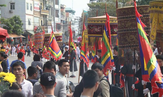 Độc đáo lễ hội “Con đĩ đánh Bồng' ở Triều Khúc
