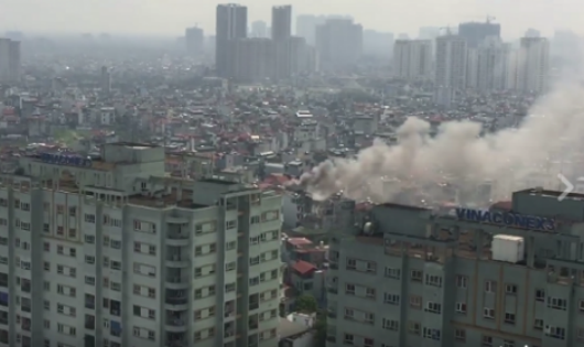 Hà Nội: Cháy nhiều nhà dân tại Minh Khai
