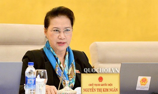 Chủ tịch Quốc hội Nguyễn Thị Kim Ngân chủ trì nội dung phiên họp