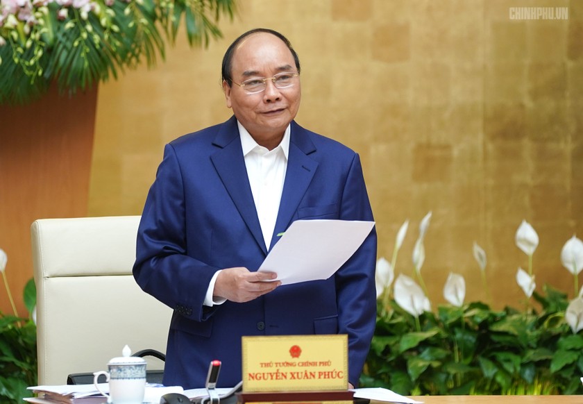 Thủ tướng Nguyễn Xuân Phúc phát biểu khai mạc phiên họp