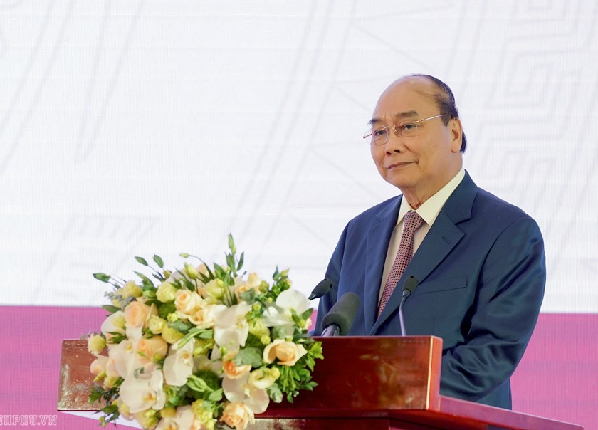 Thủ tướng Nguyễn Xuân Phúc phát biểu tại lễ khai trương