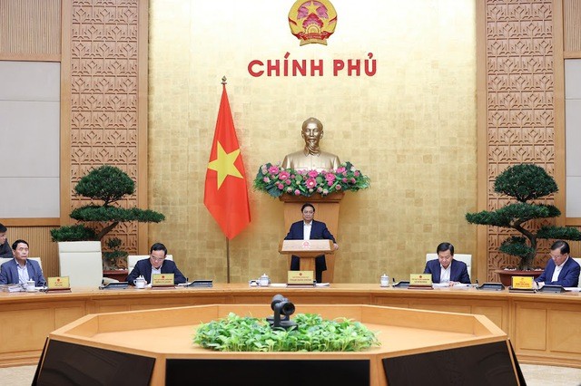 Thủ tướng Phạm Minh Chính chủ trì phiên họp - Ảnh: VGP/Nhật Bắc