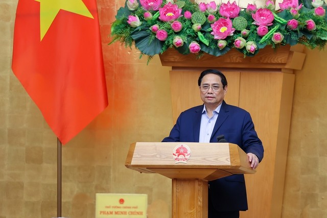 Theo Thủ tướng Phạm Minh Chính, người dân, doanh nghiệp là trung tâm, chủ thể, do đó mọi chính sách phải hướng đến người dân, doanh nghiệp - Ảnh: VGP/Nhật Bắc