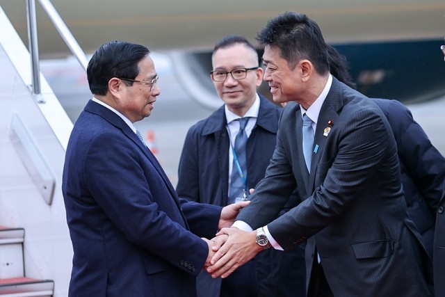 Thủ tướng Phạm Minh Chính tới Tokyo, bắt đầu chuyến công tác tại Nhật Bản