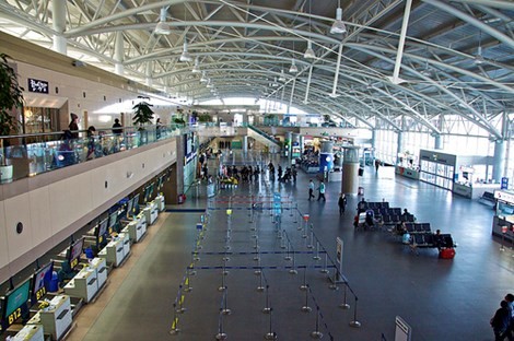 Sân bay quốc tế Gimhae (Pusan) nơi xảy ra vụ việc.