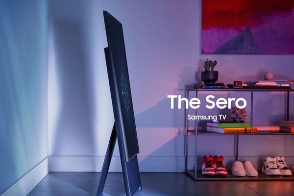 Samsung ra mắt tivi tự động xoay giữa dọc và ngang