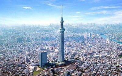Tháp truyền hình cao nhất thế giới ở Tokyo (Nhật Bản), ảnh MH