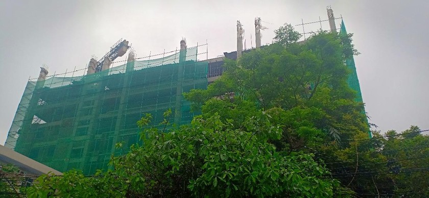 Dự án Công trình xây dựng nhà ở xã hội - Khu chung cư Đại Nam tạm dừng thi công từ tháng 9/2018