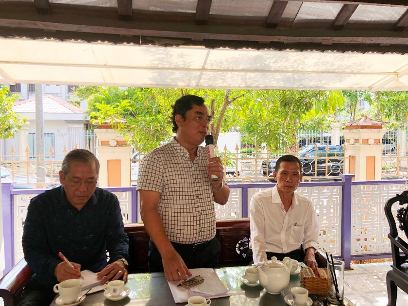Chủ tịch UBND tỉnh Bạc Liêu - ông Dương Thành Trung phát biểu tại buổi gặp gỡ.