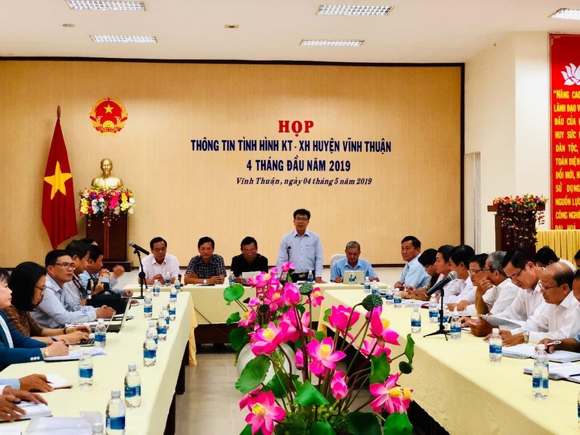 Toàn cảnh buổi họp báo giao ban báo chí định kỳ tỉnh Kiên Giang tháng 5/2019