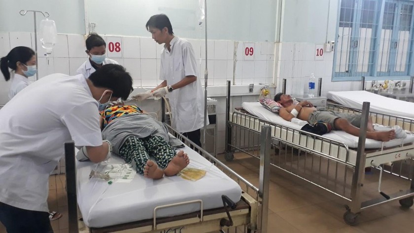 Các nạn nhân được cấp cứu tại Trung tâm Y tế huyện Phú Quốc 