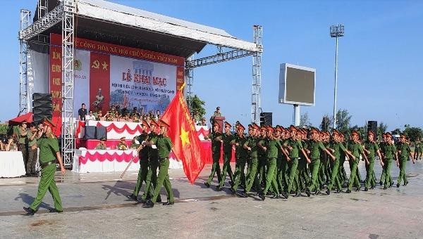 Khai mạc Hội thi điều lệnh, bắn súng, võ thuật công an lần thứ 5 tại Kiên Giang