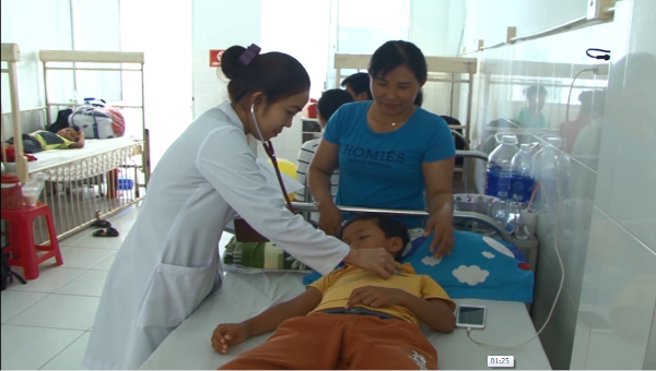 Bệnh nhân lây nhiễm SXH điều trị tại Trung tâm Y tế huyện Phú Quốc