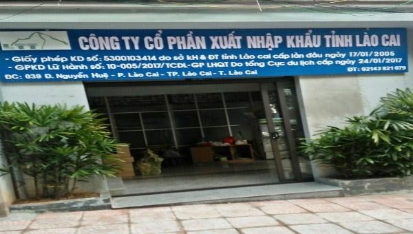 Trụ sở Công ty XNK tỉnh Lào Cai 